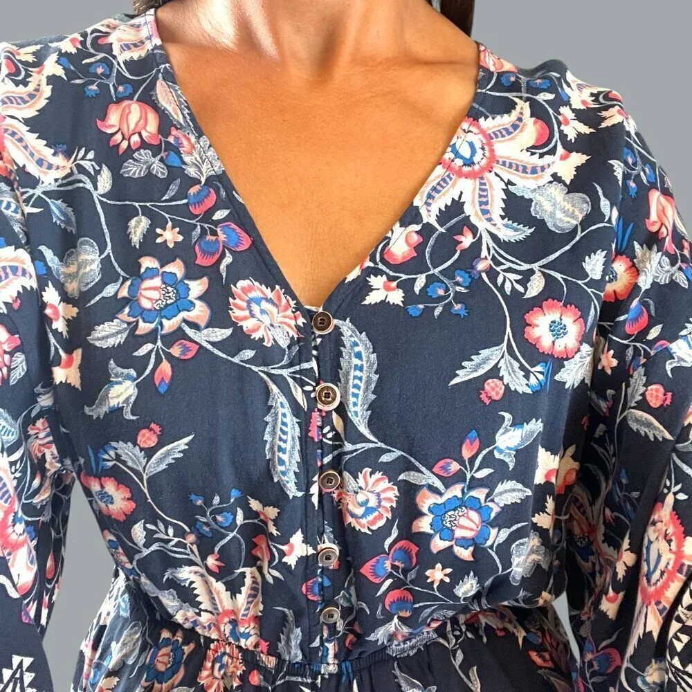 DRESS FORUM LOS ANGELES FLORAL PRINT SHORTS ROMPER